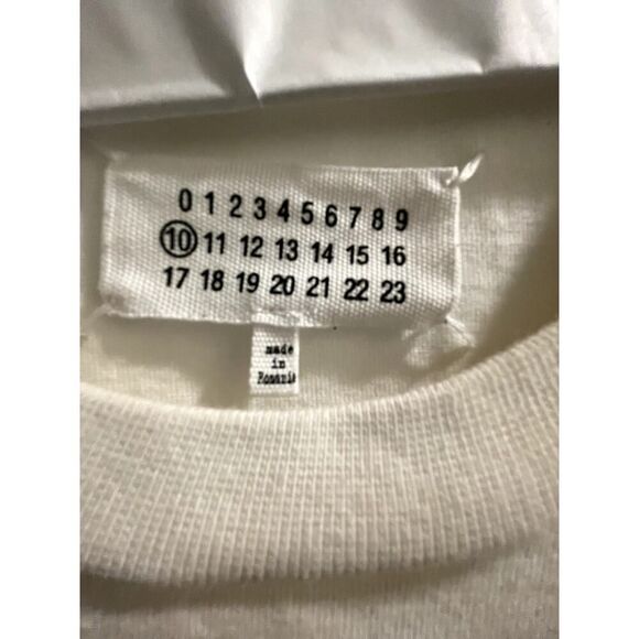 Maison Martin Margiela Shirt - White Metallic Blue - L - Y2k Bohemian - Picture 6 of 6